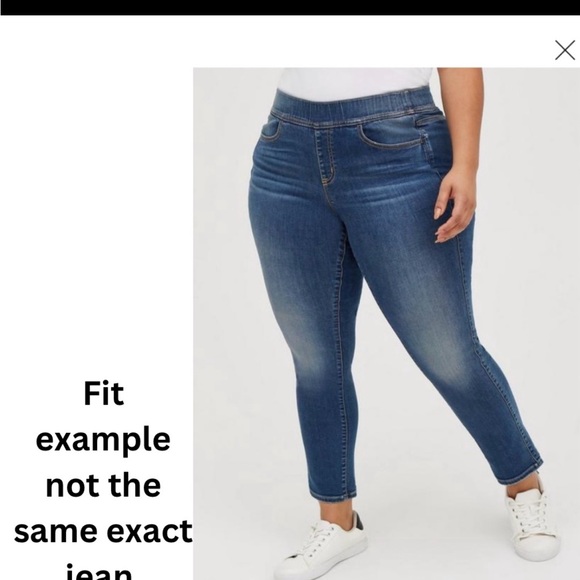 Torrid Bootcut lean jean 5T but cut off to be regular length - Picture 4 of 7